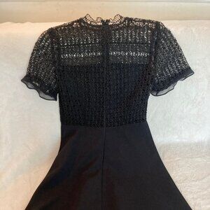 Zara Black Lace Mini Dress XS